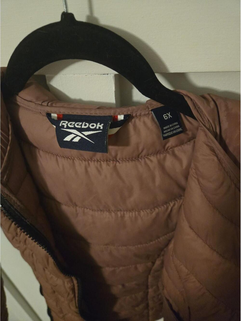 Reebok Kids Dusty Rose Puffer Jacket Size 6X - Picture 5 of 5
